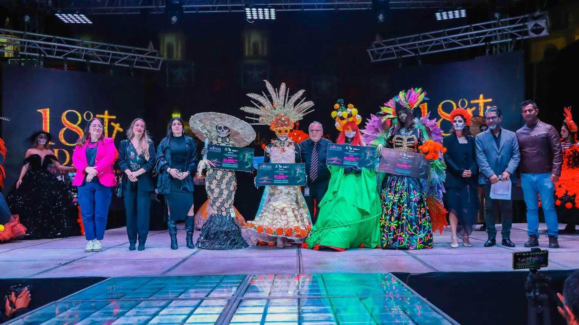 FOTO PRINCIPAL Las ganadoras del concurso de catrinas 2024